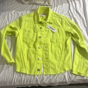 Brand new with tags neon denim jacket
